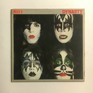 Kiss Dynasty Lp Record With Poster Inner Sleeve & Insert Classic Rock
