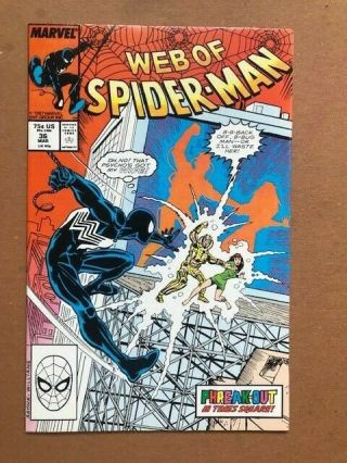 Web Of Spider - Man 36 Nm 9.  4 Marvel Comics 1987 1st Appearance Of Tombstone Nr