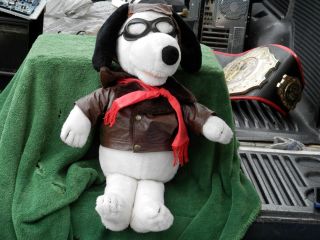 Vintage Wow World Of Wonder Talking Red Baron Snoopy Not Teddy Ruxpin Estate Fin