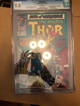 Thor (1st Series Journey Into Mystery) 412 1989 Cgc 9.  8 First Warriors