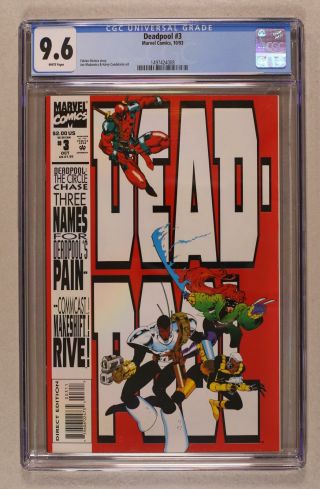 Deadpool The Circle Chase 3 1993 Cgc 9.  6 1497424008