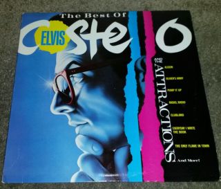 The Best Of Elvis Costello And The Attraction 1985 Very Rare Gold Stamp Promo
