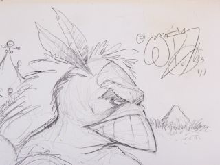 William Messner - Loebs Art Sketch,  Maxx w Jungle Queen,  12 
