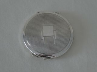 Art Deco Silver Compact by S.  Blanckensee & Sons Birmingham 1937 2