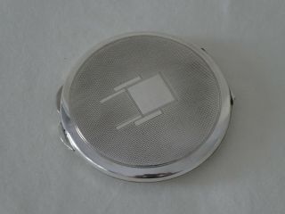 Art Deco Silver Compact by S.  Blanckensee & Sons Birmingham 1937 3