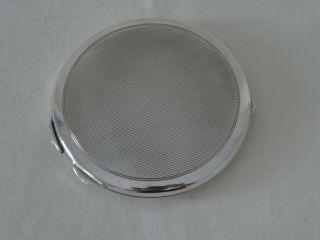 Art Deco Silver Compact by S.  Blanckensee & Sons Birmingham 1937 6