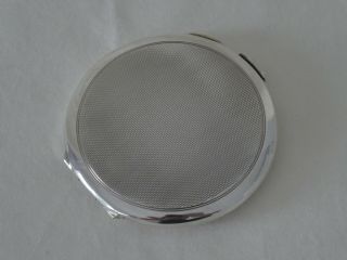 Art Deco Silver Compact by S.  Blanckensee & Sons Birmingham 1937 7