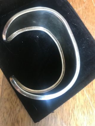 Vintage Solid Silver Wide Cuff Bracelet.  Very Heavy.  41.  4g 4