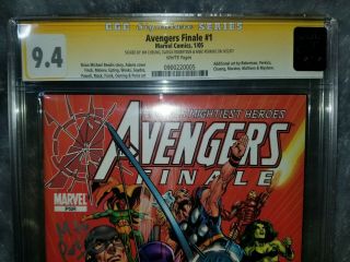 Marvel Avengers Finale 1 CGC 9.  4 SS Jim Cheung Darick Robertson Mike Perkins 2