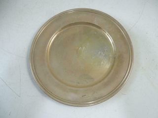 Antique Sterling Silver S.  Kirk & Sons Bread Plate Dish Monogrammed 6 " W 98 Grams