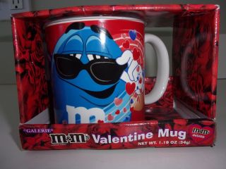 M & M Blue Valentine Coffee Mug Galerie Nib