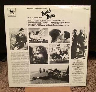 Mad Max Soundtrack LP 1980 VG,  Brian May/Queen 2