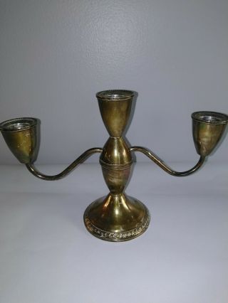 Antique Duchin Creation Sterling Silver Weighted Candlestick Holders Set of Two 2