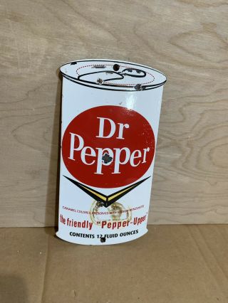 Dr Pepper Door Push Coke Soda Pop Oil Gasporcelain Sign