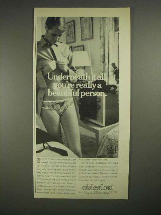 1973 Eiderlon Panties Ad - Underneath It All