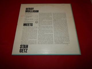 Vintage Gerry Mulligan Meets Stan Getz LP 1963 Verve Records V6 - 8535 3