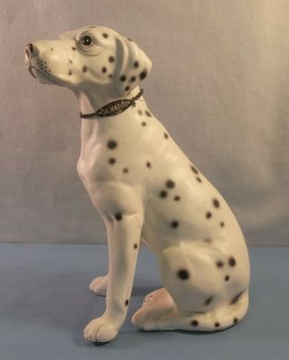 Vintage Sitting Dalmatian Dog Statue