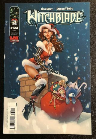 Witchblade 132 Va Comic Con Variant Rare With Back Blank Cover 2009