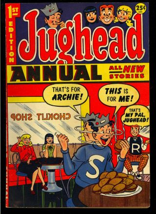 Jughead Annual 1 Pre - Code Golden Age Archie Giant Comic 1953 Fn -