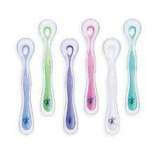 Baby Feeding - Nuby - Silicone Weaning Spoon (1 Only) Assorted Color 67658
