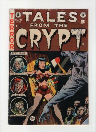 Tales From The Crypt 41 Vintage Ec Comic Horror Gga Headlights Golden Age 10c
