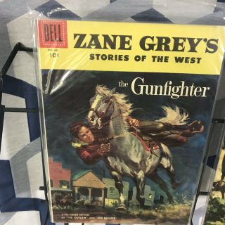 ZANE GREY ' S STORIES OF THE WEST 28 34 604 (1956 - 1957) Dell Comics Gunfighters 2