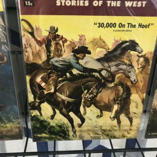 ZANE GREY ' S STORIES OF THE WEST 28 34 604 (1956 - 1957) Dell Comics Gunfighters 4