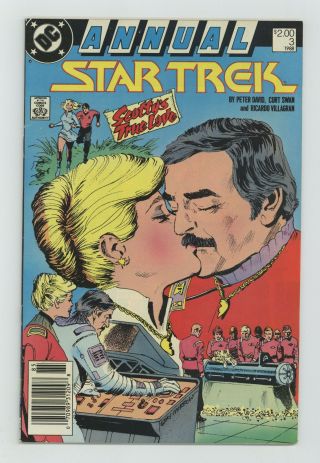 Star Trek (dc) Annual Canadian Price Variant 3 1988 Fn 6.  0