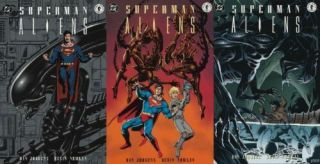 Superman Vs Aliens Book 1 2 & 3 Set Dc Dark Horse Comic 1st Print 1995 Unread Nm