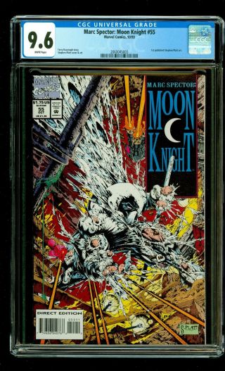Marc Spector Moon Knight 55 Nm,  9.  6 Cgc 1st Stephen Platt 1994 Marvel Comics