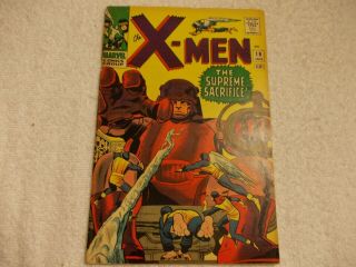 X - Men 16 1966 3rd Sentinels 2nd Master Mold Vol 1 Stan Lee Jack Kirby Key Marvel
