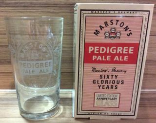 Marston’s Pedigree Pale Ale Pint Glass - 60th Anniversary Edition