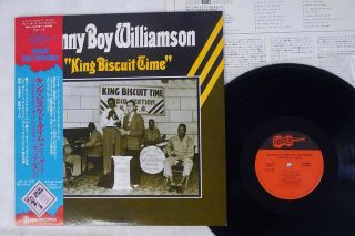 Sonny Boy Williamson King Biscuit Time Arhoolie Pa - 3057 Japan Obi Promo Vinyl Lp