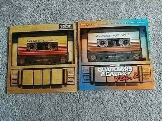 12” Vinyl Lp X 2 Guardians Of The Galaxy - Vol 1 And 2 -
