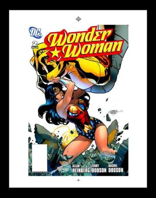 Terry Dodson Wonder Woman 2 Rare Production Art Cover