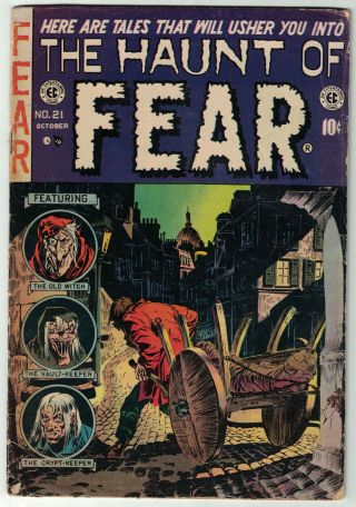 Ec Comics - The Haunt Of Fear 21 - Double Cover Very Rare For Golden Age Comics