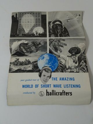 Hallicrafters Guid To Short Wave Listing Vintage 1961 Brochure
