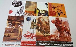 Zombies Vs Robots 3 - 10 Idw Ashley Wood Comic Run Set 3 4 5 6 7 8 9 10 Comics