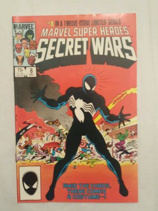 Marvel Heroes Secret Wars 8 (1984) 1st Spider - Man Black Costume Vf