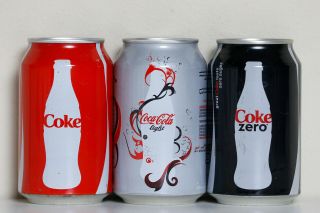 2009 Coca Cola 3 Cans Set From Egypt,  Bottle Logo