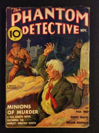 Phantom Detective Pulp Nov 1937 Vol 21 1 Standard Robert Wallace Lloyd Llewell
