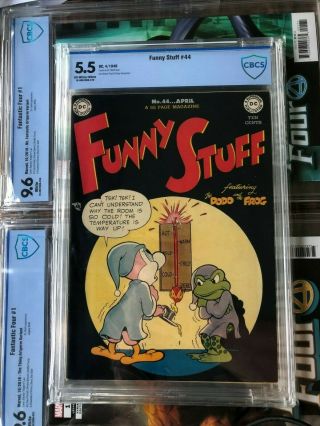 Funny Stuff Dc Comics 1949 / Cbcs (cgc) 5.  5 / 1st Print / 1/1 / Pop 1