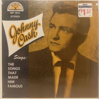 1st Stereo Pressing Johnny Cash Sun Records Slp 1235 Songs That Made In Shrink
