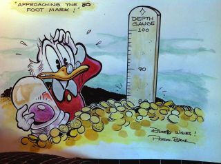 Uncle Scrooge McDuck MONEYBIN Art PAT BLOCK Disney Comics DuckTales 3