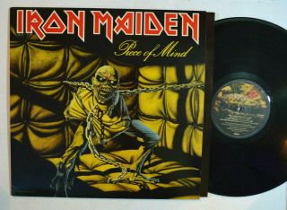 Rock Lp - Iron Maiden - Peace Of Mind 1983 St - 12274 W/ Inner Sleeve Insert M -