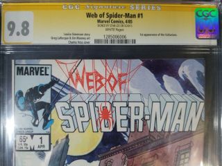 Web of Spider - Man (1985 1st Series) 1 CGC Signed by Stan Lee 2