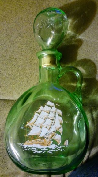 Nautical 1849 Old Fitzgerald Flagship Decanter Bottle Vintage 1960 