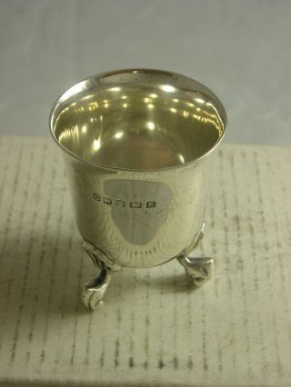 Quality 1929 Hallmark Heavy Silver Egg Cup 50 Grams Charles Weale