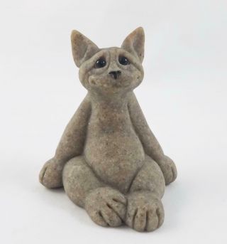 Quarry Critters Carl Cat Figurine Second Nature Design Collectible