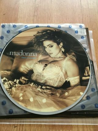 MADONNA LIVE A VIRGIN PICTURE DISC VINYL UK LP,  DIE SLEEVE 1985 WX20P 925181 - 1 3